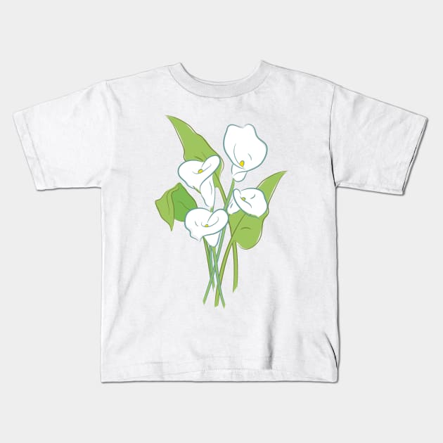 Calla Lily Kids T-Shirt by Jonathan Wightman